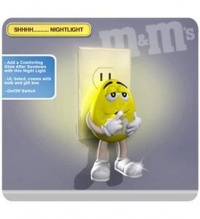 Brands Unlimited M&M Yellow SHHH night light Brands Unlimited M&M Yellow SHHH night light