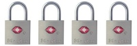 Master Lock 4683Q TSA-Approved Nickel Keyed Alike Luggage/Baggage Lock, 4-Pack, colors may vary Master Lock 4683Q TSA-Approved Nickel Keyed Alike Luggage/Baggage Lock, 4-Pack, colors may vary