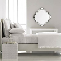 Hudson Park CROSS DIAMOND Quilted Pillowsham, Euro Sham - White $110 Hudson Park CROSS DIAMOND Quilted Pillowsham, Euro Sham - White $110