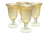Artland Iris Footed Ice Tea, 18-Ounce, Citrine, Set of 4 Artland Iris Footed Ice Tea, 18-Ounce, Citrine, Set of 4