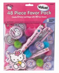Amscan Hello Kitty Party Favors Value Pack, 48-Piece Amscan Hello Kitty Party Favors Value Pack, 48-Piece