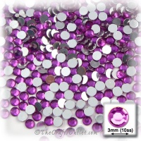 The Crafts Outlet 1440-Piece Round Rhinestones, 3mm, Purple Amethyst The Crafts Outlet 1440-Piece Round Rhinestones, 3mm, Purple Amethyst