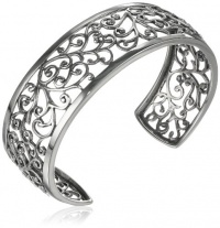 Sterling Silver Filigree Cuff Bracelet, 6.5 Sterling Silver Filigree Cuff Bracelet, 6.5