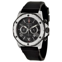 Bulova Men's 98B127 Marine Star Black Dial Strap Watch Bulova Men's 98B127 Marine Star Black Dial Strap Watch
