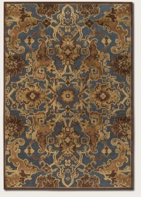 Couristan 1226/0301 PAVE Persian Tapestry 90-Inch by 134-Inch Chenille Area Rug, Steel Blue/Bronze Couristan 1226/0301 PAVE Persian Tapestry 90-Inch by 134-Inch Chenille Area Rug, Steel Blue/Bronze