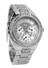 GUESS U0111L1 Silver-Tone Sparkling Watch GUESS U0111L1 Silver-Tone Sparkling Watch