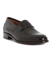 The classic look of penny loafers for men gets a polished touch from Johnston & Murphy in sleek and smooth Italian calfskin--a handsome addition to your weekday lineup of men's dress shoes. The classic look of penny loafers for men gets a polished touch from Johnston & Murphy in sleek and smooth Italian calfskin--a handsome addition to your weekday lineup of men's dress shoes.