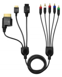 Enhance your gaming experience with The Universal HD Component Cable from Nintendo! The 6-foot cable provides players with outstanding high-definition graphics and ensures a high-quality connection every time. Works with multiple systems including XBOX 360, PS2, PS3 and Nintendo Wii.