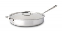 All Clad Stainless Steel 6-Quart Saute Pan with Lid All Clad Stainless Steel 6-Quart Saute Pan with Lid