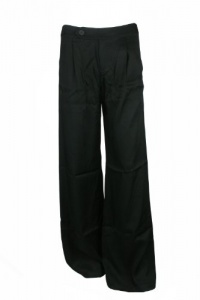 10 Crosby Derek Lam Womens Jet Black Full Leg Pleated Trouser Pants 2