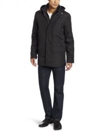 Marc New York by Andrew Marc Men's Burton City Nylon Parka with Faux Fur Lined Vest, Black, Small Marc New York by Andrew Marc Men's Burton City Nylon Parka with Faux Fur Lined Vest, Black, Small