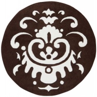 Area Rug 8x8 Round Kids Chocolate Color - Surya Playground Rug from RugPal Area Rug 8x8 Round Kids Chocolate Color - Surya Playground Rug from RugPal