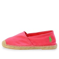 Polo by Ralph Lauren Bowman Espadrille Flat (Toddler/Little Kid/Big Kid),Accent Pink,5.5 M US Big Kid