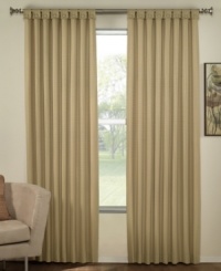 Create an atmosphere of tranquility with the Granite window collection, featuring a casual, small-scale grid pattern and subtle dobby dot. Also boasts covered buttons for a custom look. Medium weight. Hang with a decorative rod through front tabs. Create an atmosphere of tranquility with the Granite window collection, featuring a casual, small-scale grid pattern and subtle dobby dot. Also boasts covered buttons for a custom look. Medium weight. Hang with a decorative rod through front tabs.