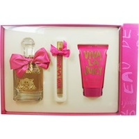 VIVA LA JUICY by Juicy Couture SET-EAU DE PARFUM SPRAY 3.4 OZ & BODY LOTION 4.2 OZ & EAU DE PARFUM SPRAY .33 OZ MINI VIVA LA JUICY by Juicy Couture SET-EAU DE PARFUM SPRAY 3.4 OZ & BODY LOTION 4.2 OZ & EAU DE PARFUM SPRAY .33 OZ MINI