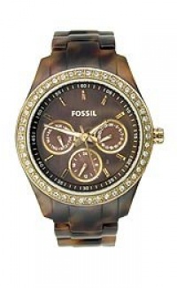 Fossil Women's ES2795 Plastic Analog with Brown Dial Watch Fossil Women's ES2795 Plastic Analog with Brown Dial Watch