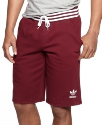 Just relax. Sport these shorts from adidas for all-day comfort and style. Just relax. Sport these shorts from adidas for all-day comfort and style.