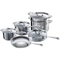 Le Creuset Tri-Ply Stainless Steel Cookware Set, 10-Piece Le Creuset Tri-Ply Stainless Steel Cookware Set, 10-Piece