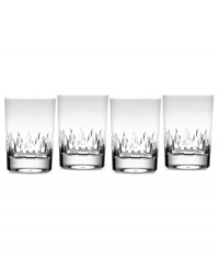 The blazing starburst and vertical cuts of Duchesse double old-fashioned glasses lend sparkling elegance to any occasion. This collection is also the perfect complement to Duchesse dinnerware. The blazing starburst and vertical cuts of Duchesse double old-fashioned glasses lend sparkling elegance to any occasion. This collection is also the perfect complement to Duchesse dinnerware.