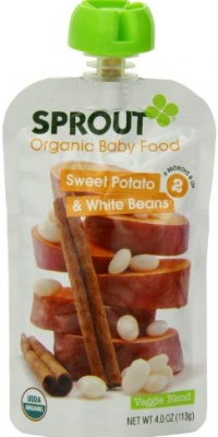 Sprout Intermediate Organic Baby Food, Sweet Potato and White Bean, 4.0-Ounce (Pack of 5) Sprout Intermediate Organic Baby Food, Sweet Potato and White Bean, 4.0-Ounce (Pack of 5)