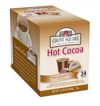 Grove Square Hot Cocoa, Milk Chocolate, 24 Count Single Serve Cup for Keurig K-Cup Brewers Grove Square Hot Cocoa, Milk Chocolate, 24 Count Single Serve Cup for Keurig K-Cup Brewers