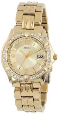 GUESS Women's U85110L1 Dazzling Sporty Mid-Size Gold-Tone Watch GUESS Women's U85110L1 Dazzling Sporty Mid-Size Gold-Tone Watch