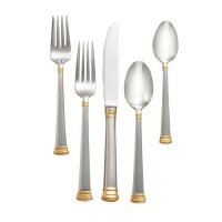 Lenox Eternal Gold Flatware 5-Piece Place Settting, Service for 1 Lenox Eternal Gold Flatware 5-Piece Place Settting, Service for 1