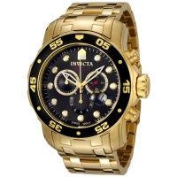 Invicta Men's 0072 Pro Diver Collection Chronograph 18k Gold-Plated Watch Invicta Men's 0072 Pro Diver Collection Chronograph 18k Gold-Plated Watch