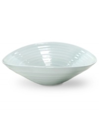 From celebrated chef and writer, Sophie Conran, comes incredibly durable dinnerware for every step of the meal, from oven to table. A ribbed texture gives this Portmeirion collection of large salad bowls the charming look of traditional hand thrown pottery. Shown in white. From celebrated chef and writer, Sophie Conran, comes incredibly durable dinnerware for every step of the meal, from oven to table. A ribbed texture gives this Portmeirion collection of large salad bowls the charming look of traditional hand thrown pottery. Shown in white.