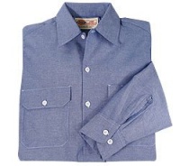 Dickies Men's Long Sleeve Chambray Shirt Dickies Men's Long Sleeve Chambray Shirt