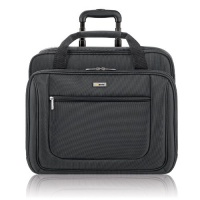 SOLO Classic Collection Rolling Laptop Portfolio Case Holds Notebook Computer up to 17 inches, Black (PT136-4) SOLO Classic Collection Rolling Laptop Portfolio Case Holds Notebook Computer up to 17 inches, Black (PT136-4)