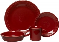 Fiesta 4-Piece Place Setting, Scarlet Fiesta 4-Piece Place Setting, Scarlet