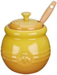 Le Creuset Stoneware 16-Ounce Honey Pot, Dijon Le Creuset Stoneware 16-Ounce Honey Pot, Dijon