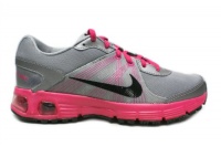 Nike Women's NIKE AIR MAX RUN LITE 3 WMNS RUNNING SHOES 8 (MTLC COOL GREY/BLACK/FIREBERRY)