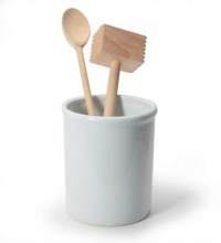 BIA Cordon Bleu 60-Ounce Utensil Crock, White BIA Cordon Bleu 60-Ounce Utensil Crock, White