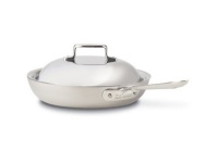 All-Clad BD551117NSR2 Brushed Stainless Steel D5 5-Ply Bonded Dishwasher Safe Nonstick French Skillet with Domed Lid Cookware, Silver All-Clad BD551117NSR2 Brushed Stainless Steel D5 5-Ply Bonded Dishwasher Safe Nonstick French Skillet with Domed Lid Cookware, Silver