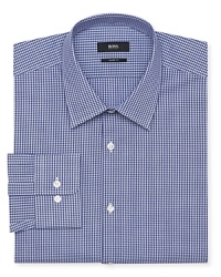 Designed for classic appeal, this check dress shirt from BOSS Black is tailored for a contemporary fit that matches your modern wardrobe. Designed for classic appeal, this check dress shirt from BOSS Black is tailored for a contemporary fit that matches your modern wardrobe.