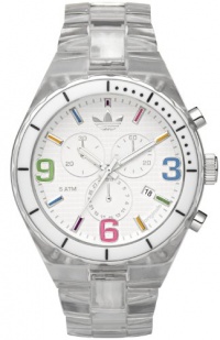 adidas originals Watches unisex Cambridge Chronograph White Dial Watch (White)