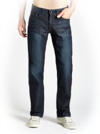 GUESS Men's Desmond Relaxed Straight Jeans in CRX Wash, 32 Inseam GUESS Men's Desmond Relaxed Straight Jeans in CRX Wash, 32 Inseam