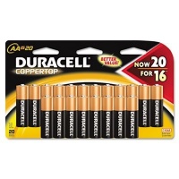 Duracell Coppertop AA Batteries, 20-Count Duracell Coppertop AA Batteries, 20-Count