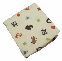 Carter's Forest Friends Fitted Sheet, Tan/Choc, 28 X 52 Carter's Forest Friends Fitted Sheet, Tan/Choc, 28 X 52