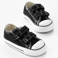 Converse Infant Chuck Taylor 2V Ox - Black-5 INFT Converse Infant Chuck Taylor 2V Ox - Black-5 INFT