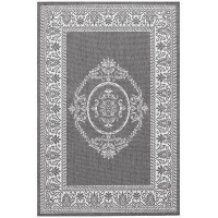 Couristan 1078/3012 Recife Antique Medallion/Grey-White 2-Feet by 3-Feet 7-Inch Rug Couristan 1078/3012 Recife Antique Medallion/Grey-White 2-Feet by 3-Feet 7-Inch Rug