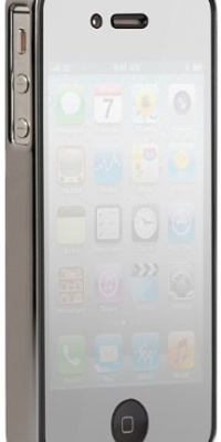 Case-Mate Barely There Slim Case for iPhone 4 / 4S with Mirror Screen Protector - Chrome/Black Case-Mate Barely There Slim Case for iPhone 4 / 4S with Mirror Screen Protector - Chrome/Black