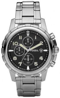 Fossil Men's FS4542 Stainless Steel Bracelet Black Analog Dial Chronograph Watch Fossil Men's FS4542 Stainless Steel Bracelet Black Analog Dial Chronograph Watch