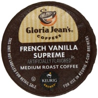Gloria Jean's Coffees, French Vanilla Supreme K-Cup Portion Pack for Keurig Brewers 24-Count Gloria Jean's Coffees, French Vanilla Supreme K-Cup Portion Pack for Keurig Brewers 24-Count