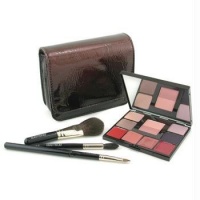 Face Palette Collection: 4x Eyeshadow + 1x Cheek Colour Duo + 4x Lip Glazes + 3x Brush + 1x Case - 12pcs+1case