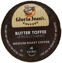 Gloria Jean's Butter Toffee K-Cup packs for Keurig Brewers (Pack of 50) Gloria Jean's Butter Toffee K-Cup packs for Keurig Brewers (Pack of 50)