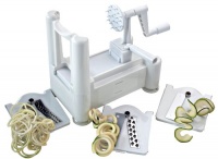 Paderno World Cuisine A4982799 Tri-Blade Plastic Spiral Vegetable Slicer Paderno World Cuisine A4982799 Tri-Blade Plastic Spiral Vegetable Slicer
