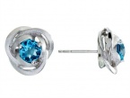 Balissima By Effy Collection Sterling Silver Blue Topaz Earrings